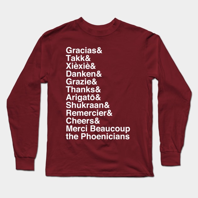 Thanking Around the World (Light) Long Sleeve T-Shirt by MagicalMeltdown